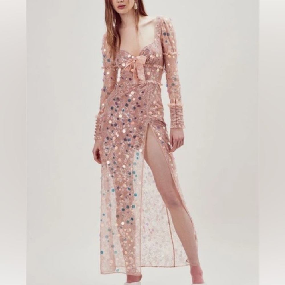 For Love and Lemons Ace Sequin Maxi Dress - Picture 6 of 9